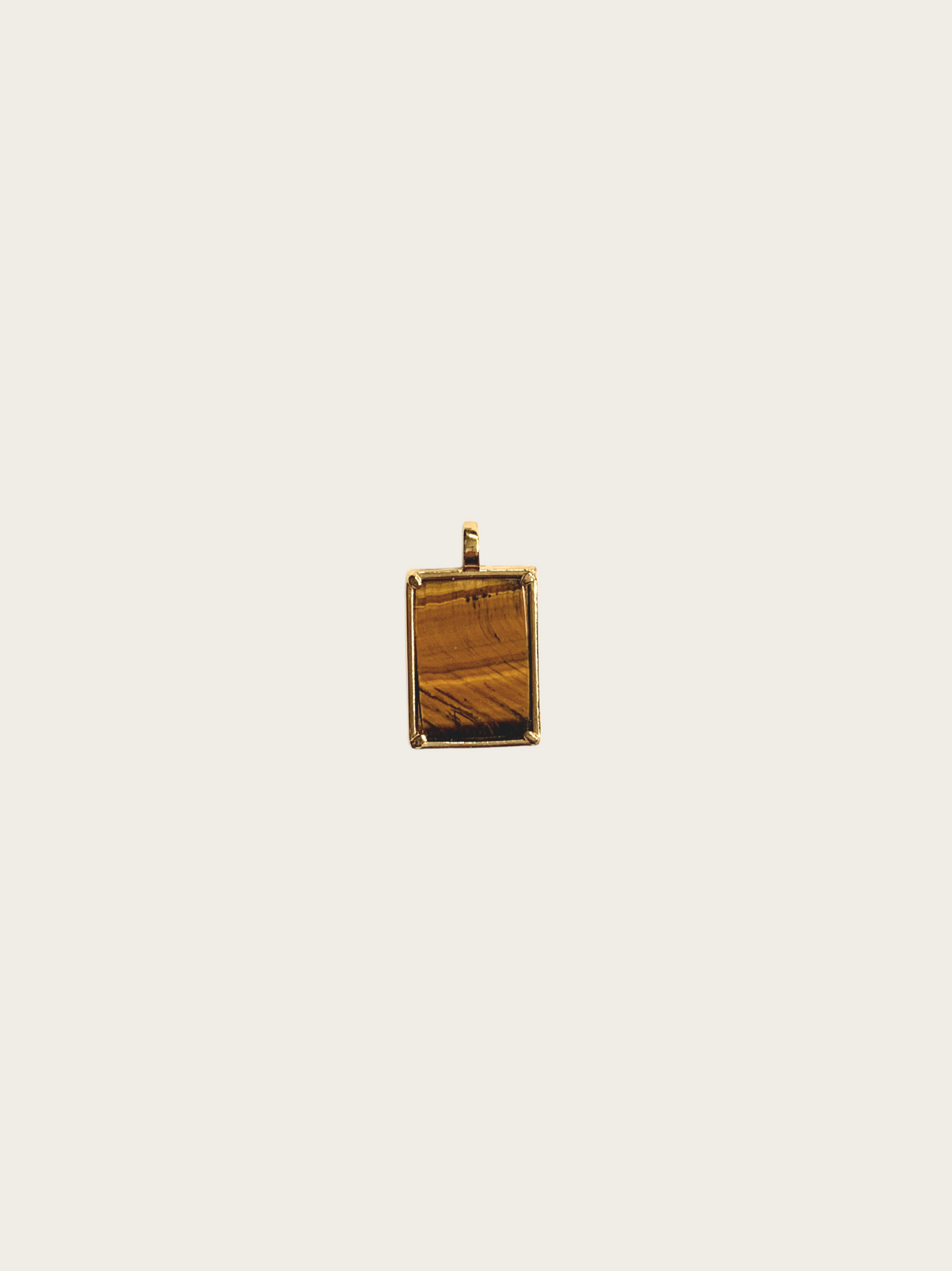 Classic Frame Charm in Tiger's Eye