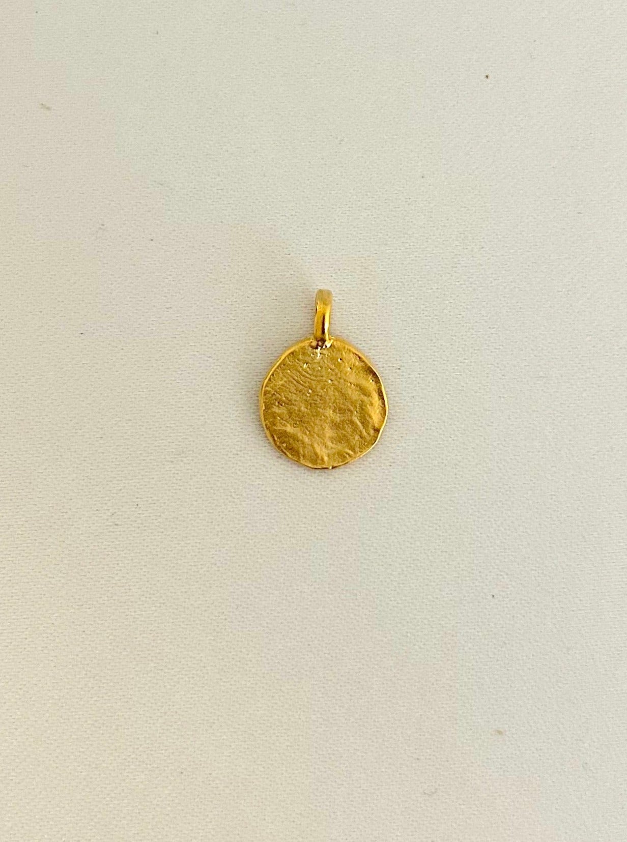 Circle Relic Charm in Gold Vermeil