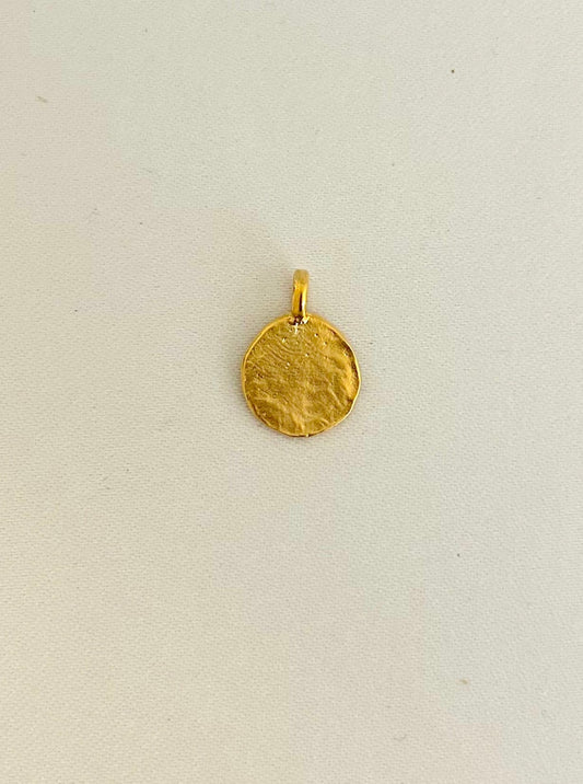 Circle Relic Charm in Gold Vermeil