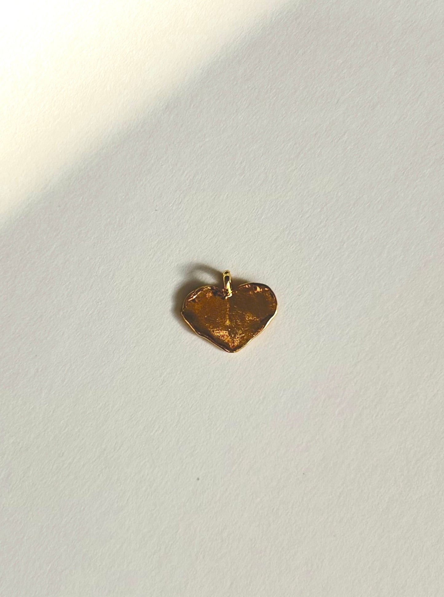 Heart Relic Charm in Gold Vermeil