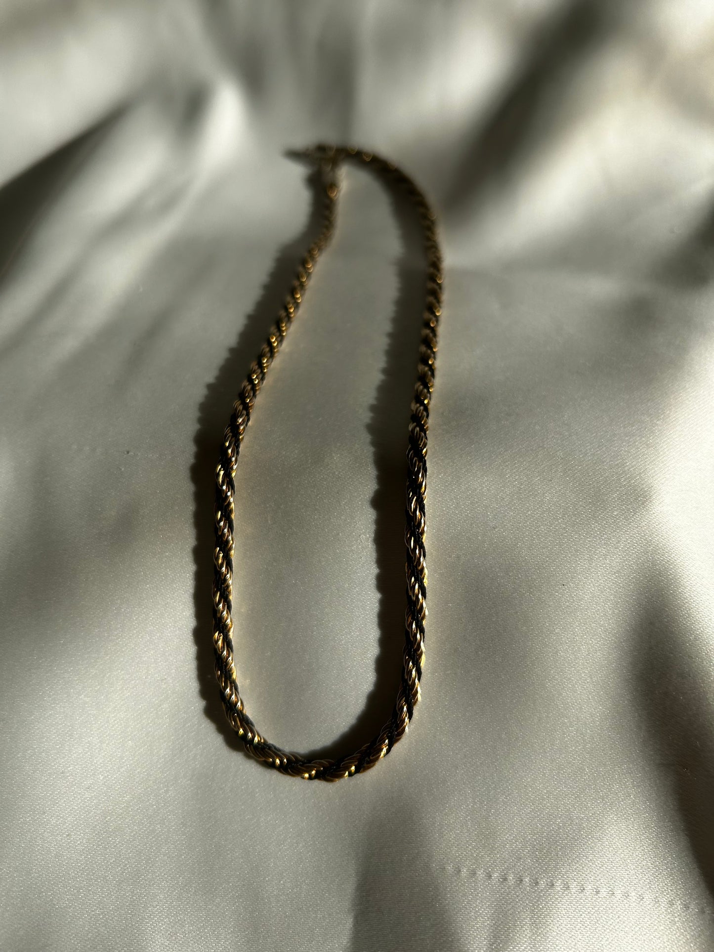 Vintage Black & Gold Necklace