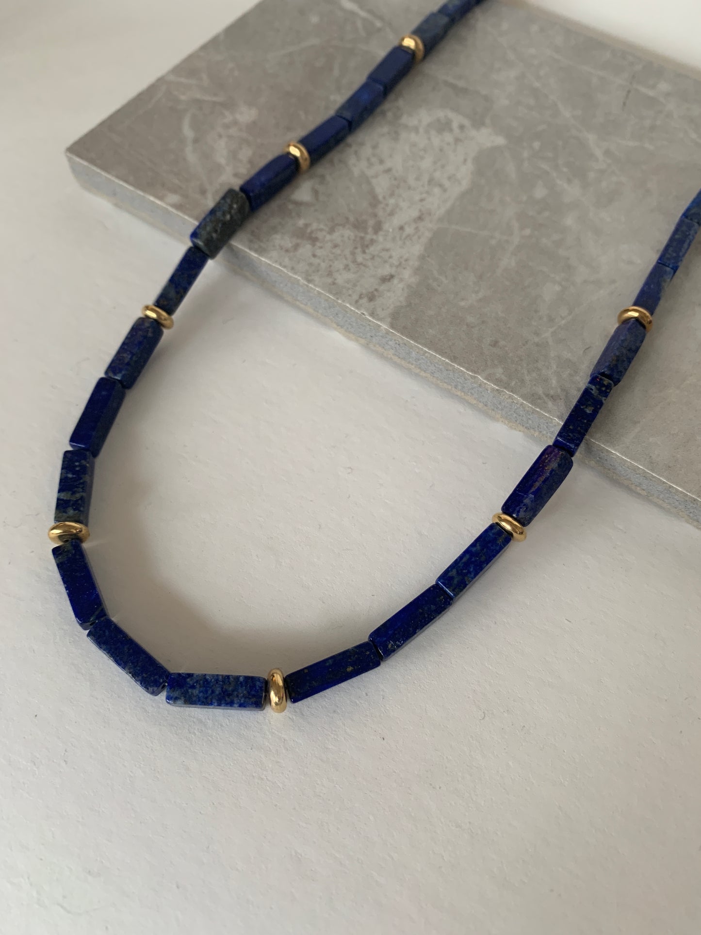Eli Necklace in Lapis Lazuli
