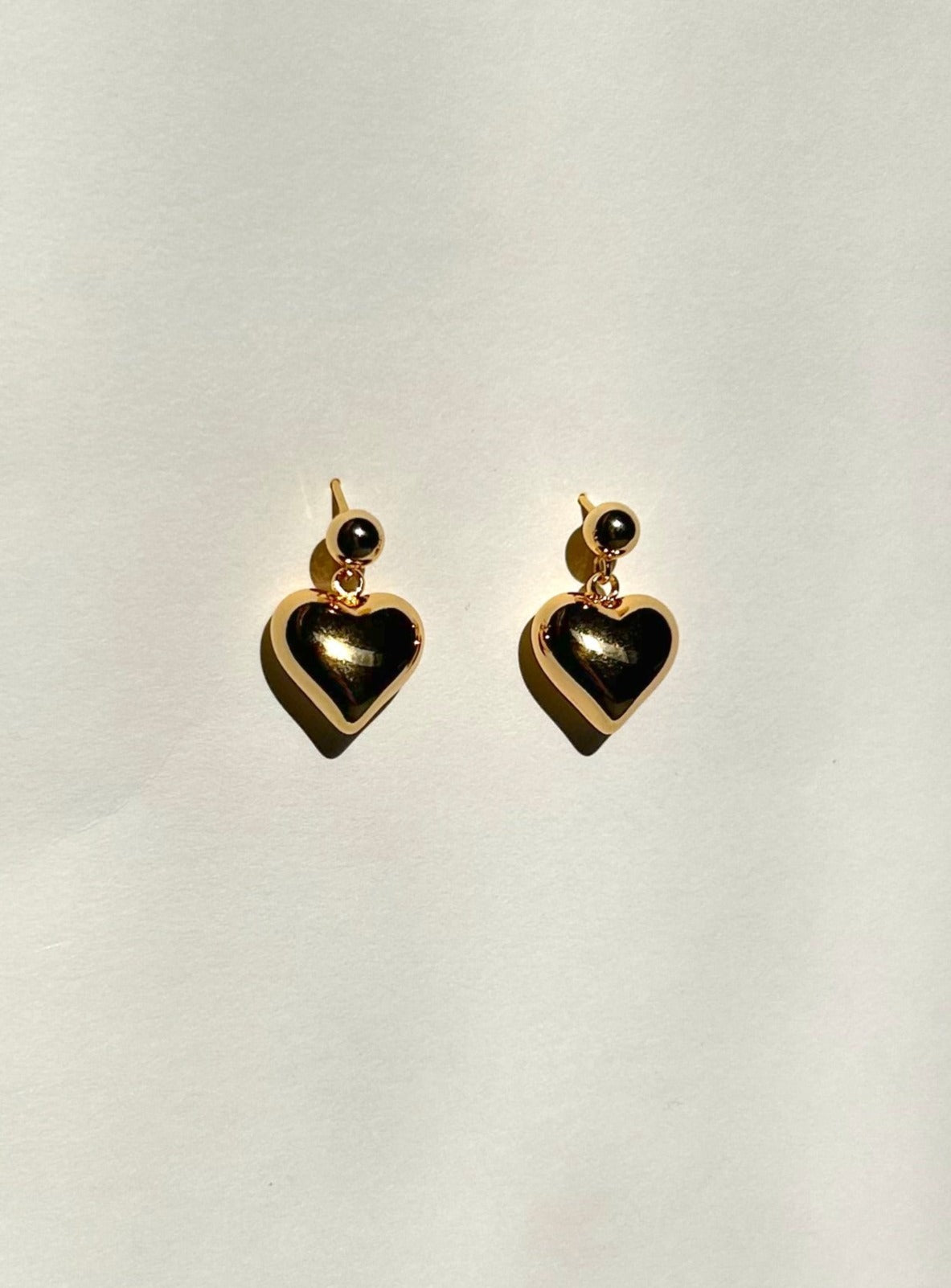 Love Earrings in Gold